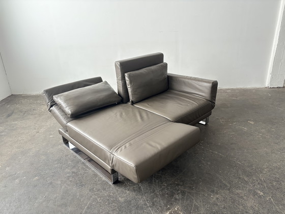 Image 1 of Franz Fertig designer sofa bed leather couch