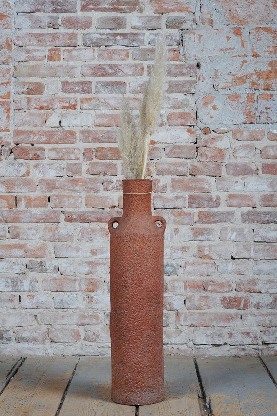 Vase original du milieu du XXe siècle, en céramique, en bon état de conservation, République tchèque, années (photo 9 of 10)