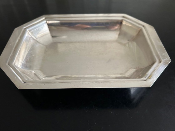 Image 1 of Art Deco silver-plated metal platter