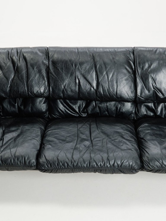 Image 1 of Divano a tre posti in pelle italiana di Coralba, anni '80