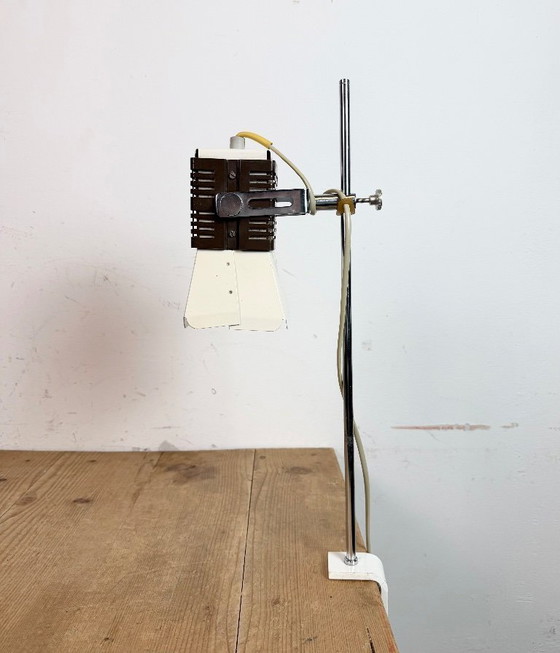 Image 1 of Lampada da tavolo vintage beige di Josef Hůrka per Lidokov, anni '70