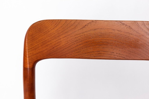 Niels Otto Møller Chair, Model 75 (1950s) – with Repair – Vintage Danish Mid-Century Design with New Papercord Seat (1950s)