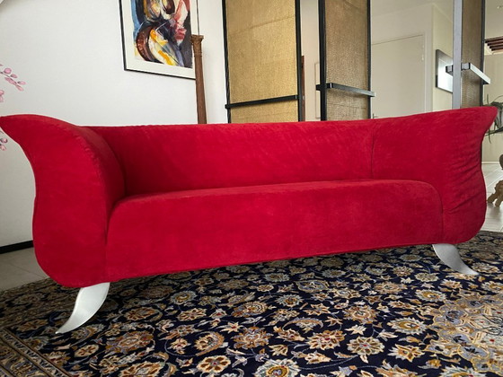 Image 1 of Design zitbank rood