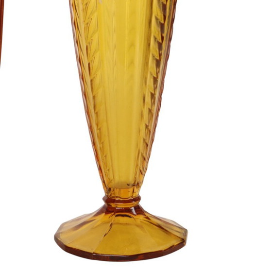 Pair of Colored Glass Vases from the Art Deco Period – Vintage (photo 9 of 12)
