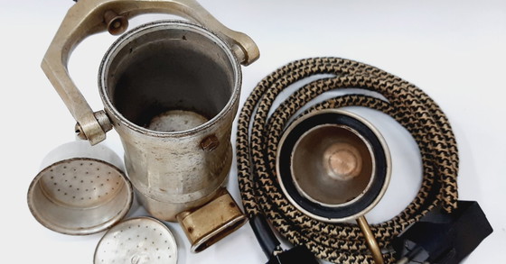 Image 1 of Vintage aluminium elektrisch koffiezetapparaat uit de jaren 70