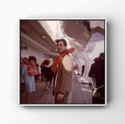 1x Ramses Shaffy an Bord der Nieuw Amsterdam, 1965