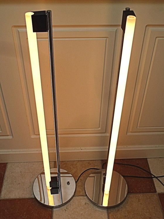 2x ClassiCon Tube Light Eileen Gray – 1927 – Vloerlampen, Glass, Chrome (photo 15 of 18)