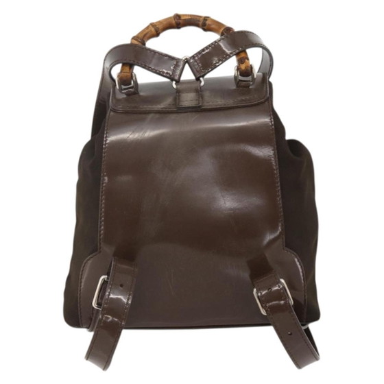 Sac à dos vintage en bambou Gucci – Sacs a dos, Leather, Canvas (photo 2 of 15)