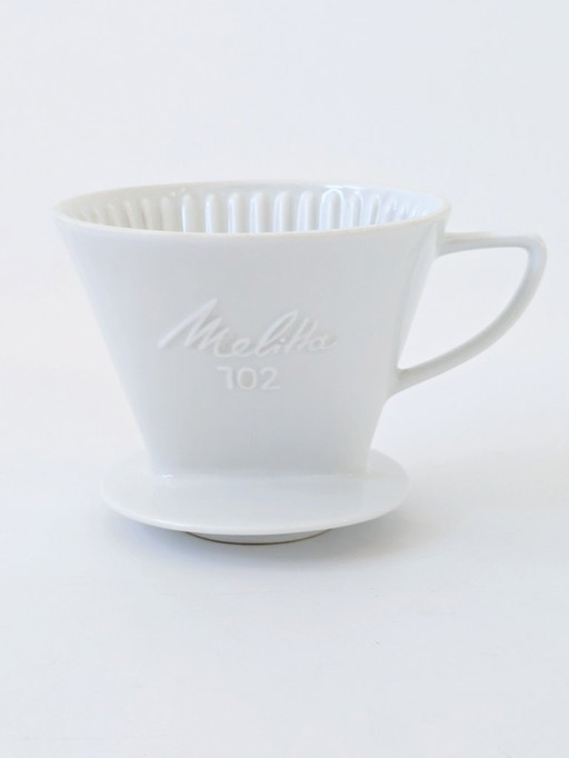 Melitta 102 Porzellan-Kaffeefilter aus den 1970er Jahren | Pour-Over-Filter, hergestellt in Deutschland