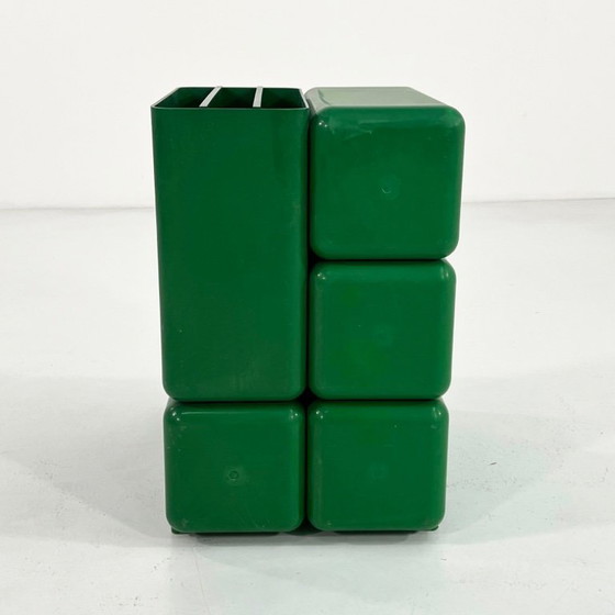 Image 1 of Mobiletto da scrivania verde di Georges Coslin per Longato, anni '60