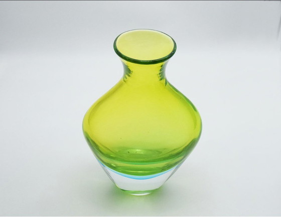 Image 1 of Flavio Poli For Seguso Vetri D’arte Large Sommerso Vase From The 1960s