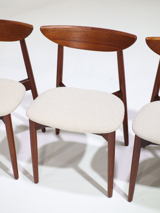 Image 1 of 6 sedie da pranzo Harry Østergaard in legno di teak, danesi, anni '60