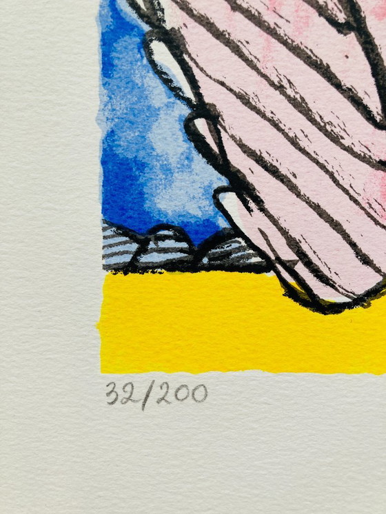 Image 1 of Corneille - Kleurrijke Zeefdruk - 1993