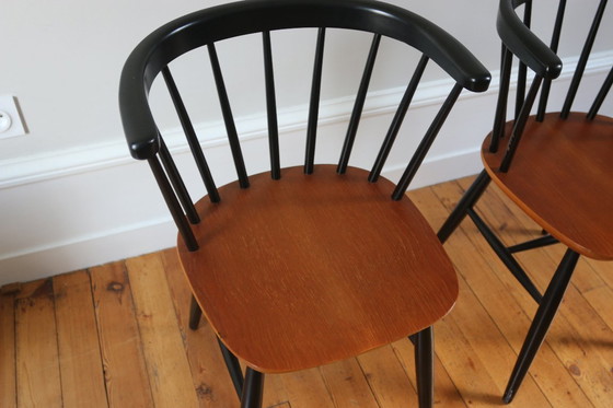 Image 1 of Coppia di sedie scandinave vintage in stile Tapiovaara, anni '60