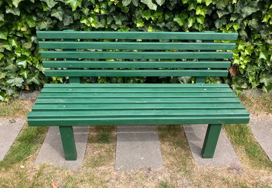 Image 1 of Garden bench slatted bench children's bench green