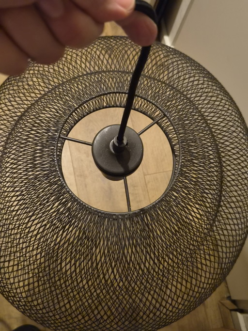 Lucide mesh prachtige hanglamp zwart metaal 46 cm – hanglampen, Metal (photo 2 of 8)