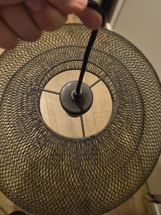 Lucide mesh prachtige hanglamp zwart metaal 46 cm – Hanglampen, Metal (photo 2 of 8)