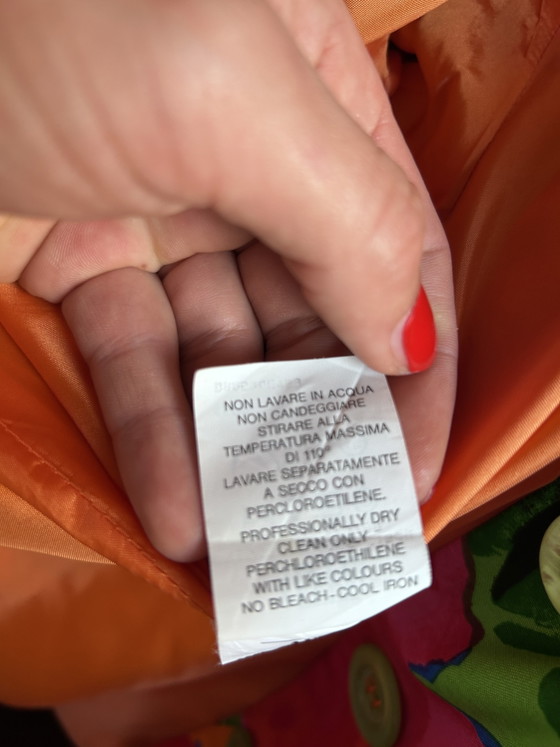 Image 1 of Vintage Moschino Couture zijden blazer – Made in Italy – kleurrijke floral print