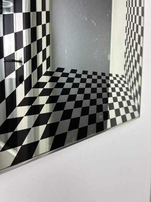 Specchio Vintage Op Art Deknudt – spiegels, Chrome, Glass (photo 2 of 15)