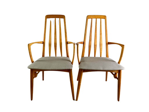 Set of 2 original midcentury Niels Koefoed armchairs Hornslet chair