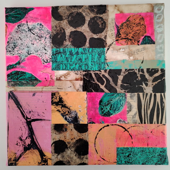 Image 1 of 2x Abstract collage homemade