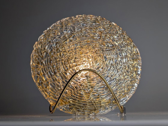 Image 1 of Wandleuchte aus Muranoglas und Messing, Österreich, 1970er Jahre