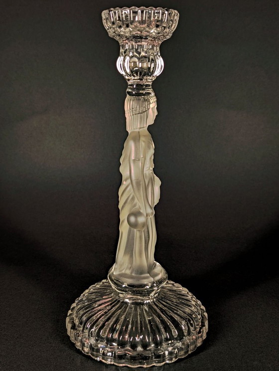 Image 1 of Large torch-style candlestick "The Water Carrier"