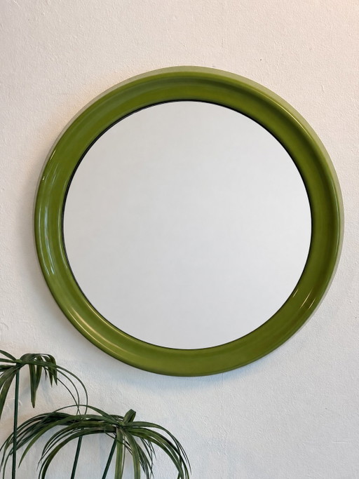 Miroir rond vintage Space Age Schönbuch 1970 – spiegels, Glass, Plastic