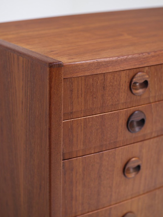 Image 1 of Hoge ladekast teakhout Deens vintage 1960s