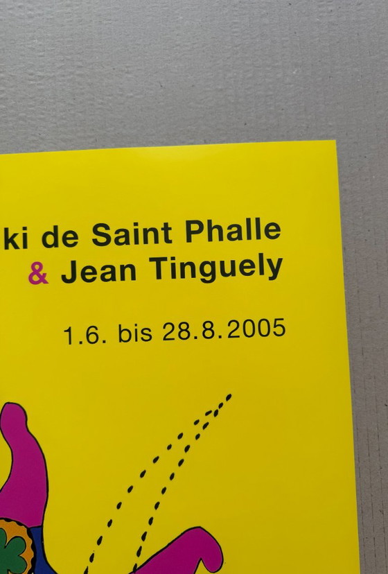 Niki de Saint Phalle (1930–2002), Cartel de exposición con Jean Tinguely, 2005, Impreso en Alemania (photo 10 of 11)