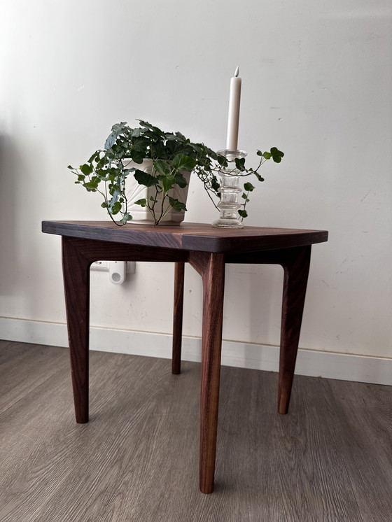 Image 1 of Scandinavian Design Walnut Side Table