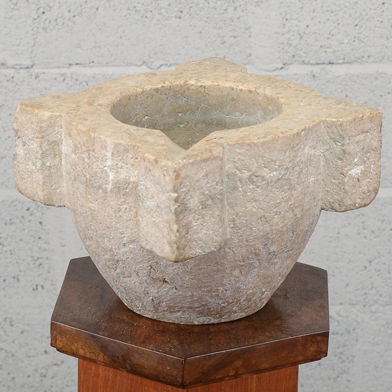 Früher italienischer Steinmörser aus dem 19. Jahrhundert – Küchenzubehör, Italian Design (photo 6 of 12)