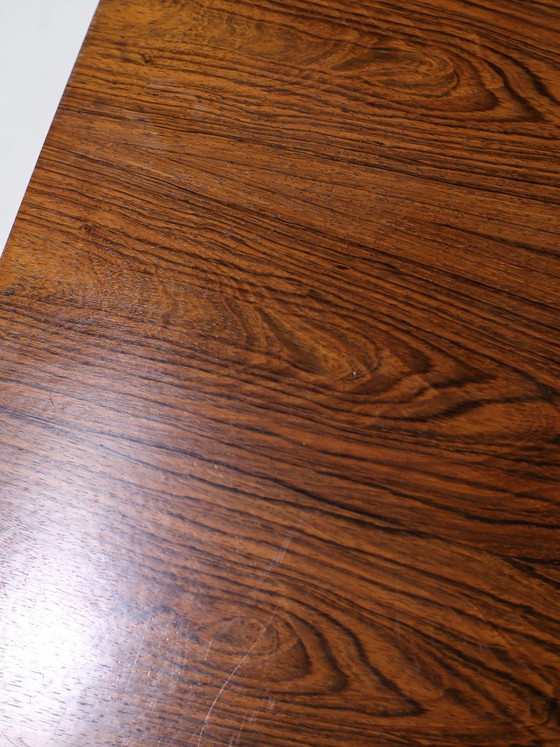 Image 1 of Sven Ellekaer salontafel palissander staal Deens 1960s