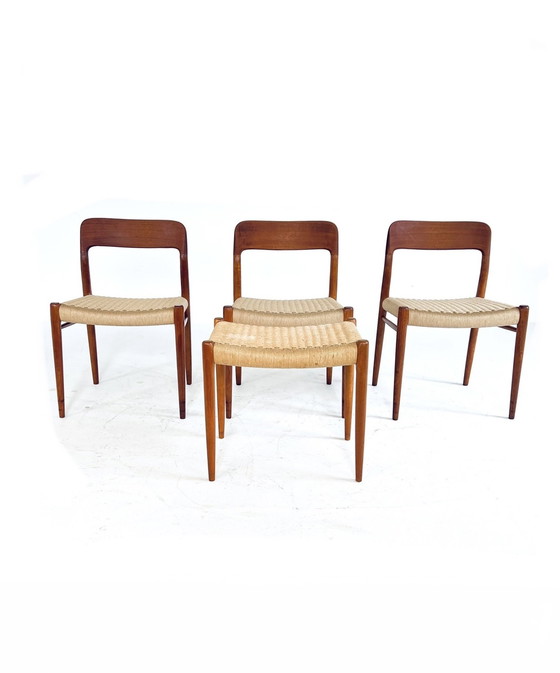 Image 1 of 4x Model No.75, Niels Otto Møller '60