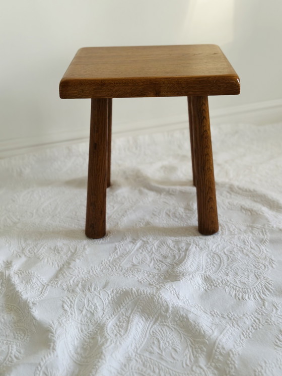 Image 1 of Brutalist krukje eikenhout Meubelfabriek Oisterwijk