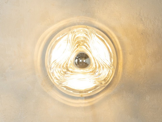 Wandleuchte WAVE aus den 1970er Jahren, Peill & Putzler – Wandleuchten, Glass, Metal (photo 3 of 7)