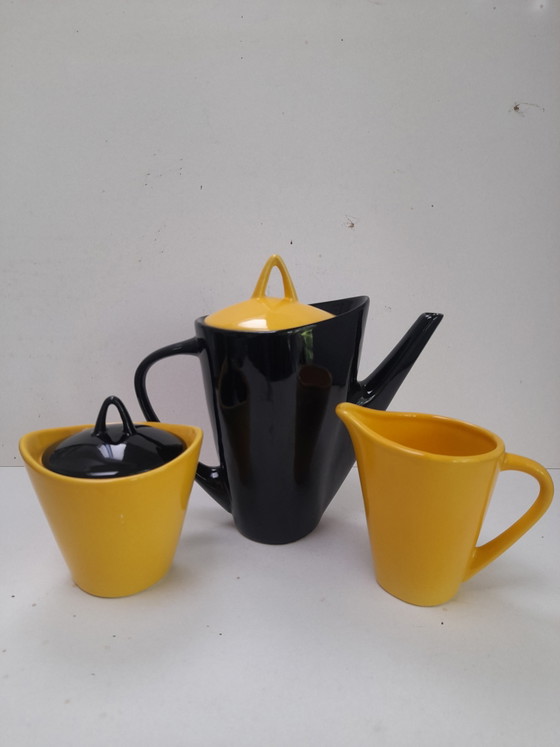 Koffiepot, Melkkan en Suikerpot Jaren 50 – Tafelaccessoires, Ceramic (photo 5 of 5)