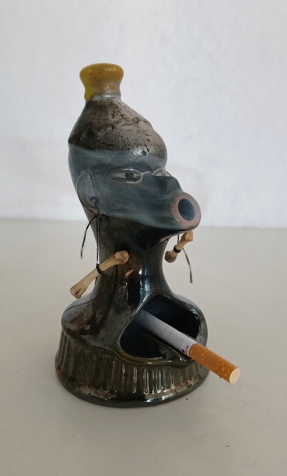 Image 1 of Cenicero Zulú para fumadores de la década de 1950