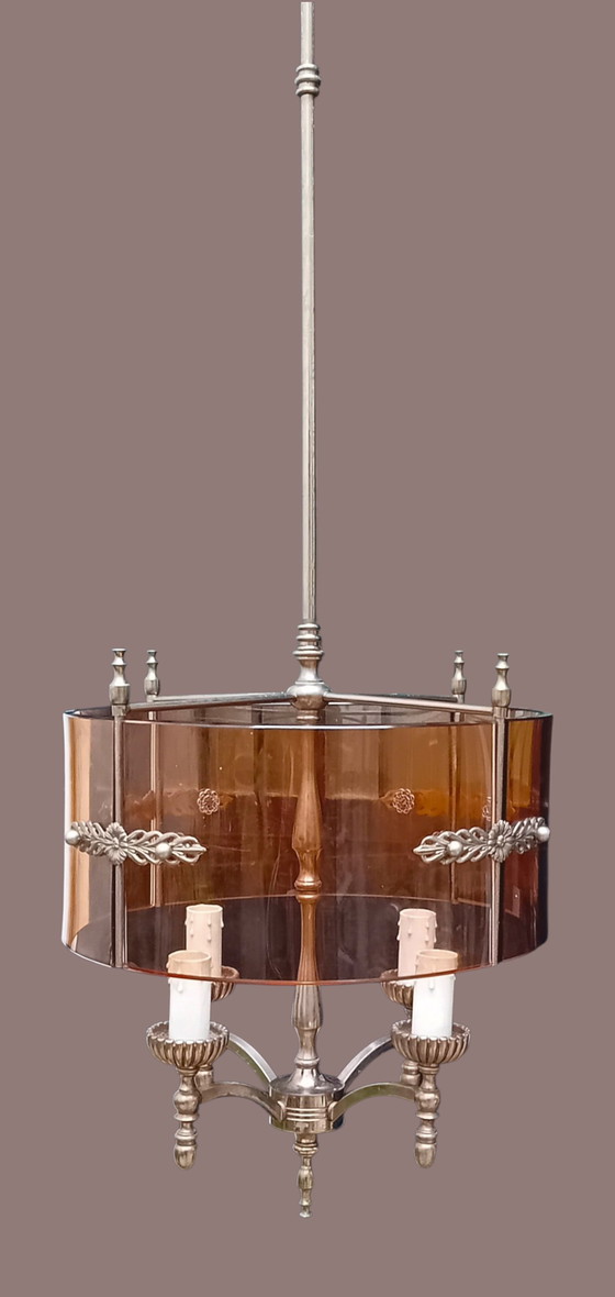Image 1 of . Rarely beautiful and minimalist New Empire style chandelier.