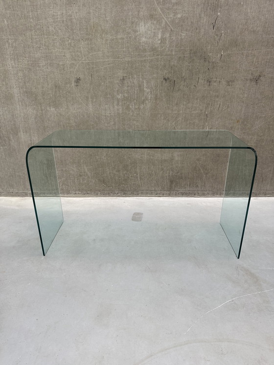 Image 1 of Tavolino/scrivania vintage a cascata in vetro