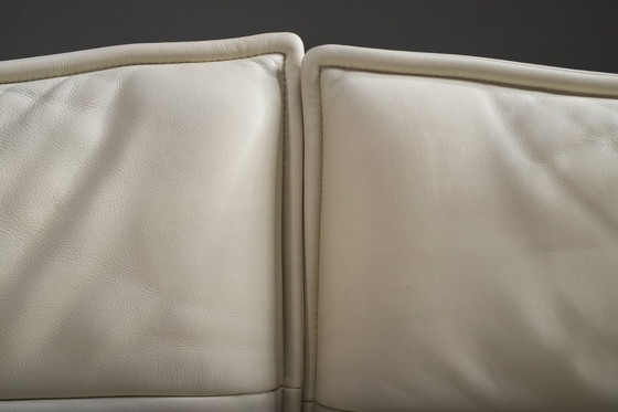 Image 1 of Vintage Cassina Veranda Reclining Sofa in Cream Leather, 1980s