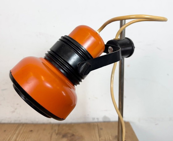 Image 1 of Lampe de table orange vintage, années 1970