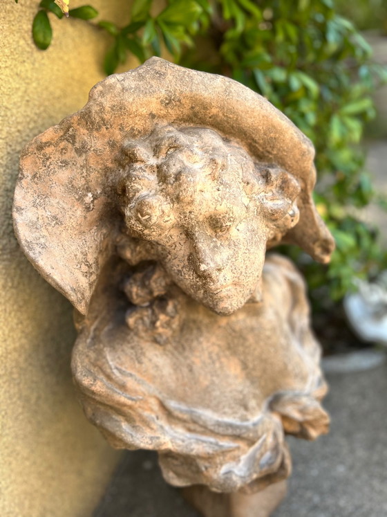 Estatua de busto pintada con cal – Objetos decorativos, Other (photo 8 of 11)