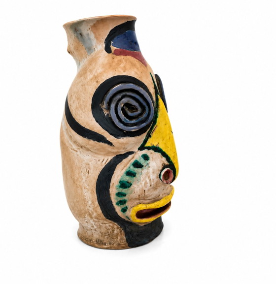 Art Rumi Milano Anthropomorphic Vase Artistic Ceramic 50s Orobico Craftsmanship (photo 2 of 5)