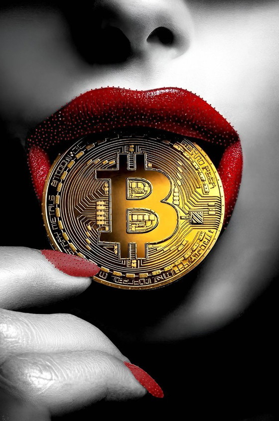 Image 1 of Volto di donna con fiori, farfalle e piume di pavone