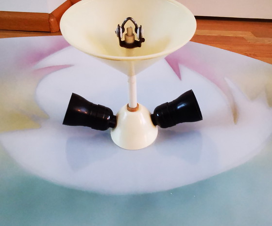 Image 1 of 1960er Jahre Deckenlampe, Glas