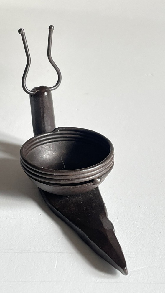 Image 1 of Brutalist Vintage SNAIL Shape Candle Holder