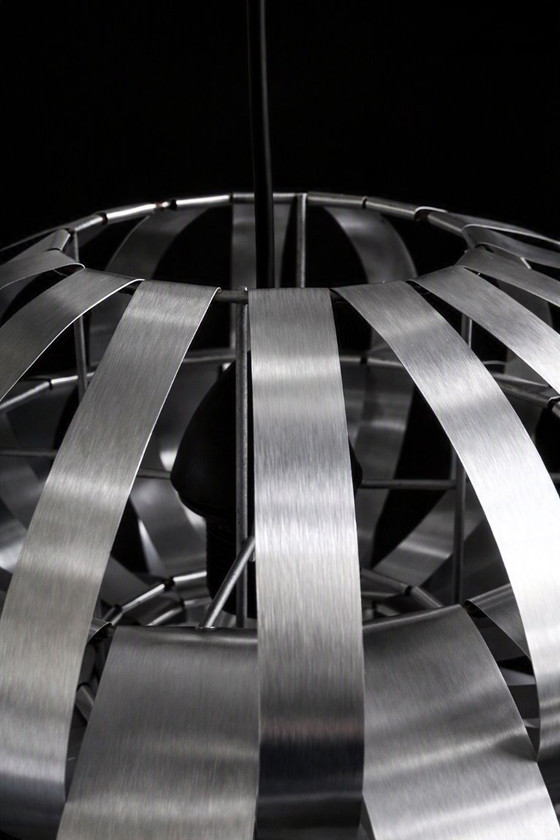 Max Sauze Hängelampe – Frankreich, ca. 1960 – Pendelleuchten, Aluminium (photo 6 of 12)