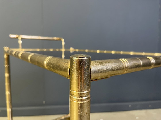 Image 1 of Carrello bar in ottone e finto bambù, Orsenigo, Italia, anni '70