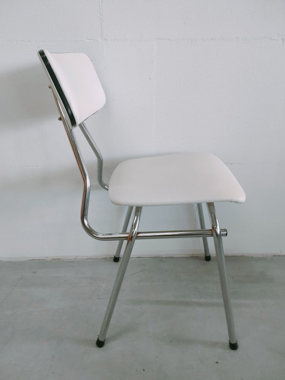 Image 1 of sedia da pranzo vintage anni '60 in tubolare, sedia laterale